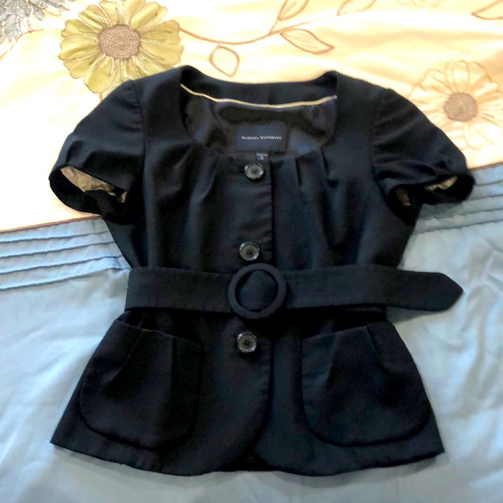 Banan Republic Black short sleeve Blazer